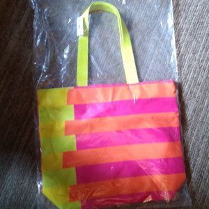 CLINIQUE Summer Neon Tote Bag